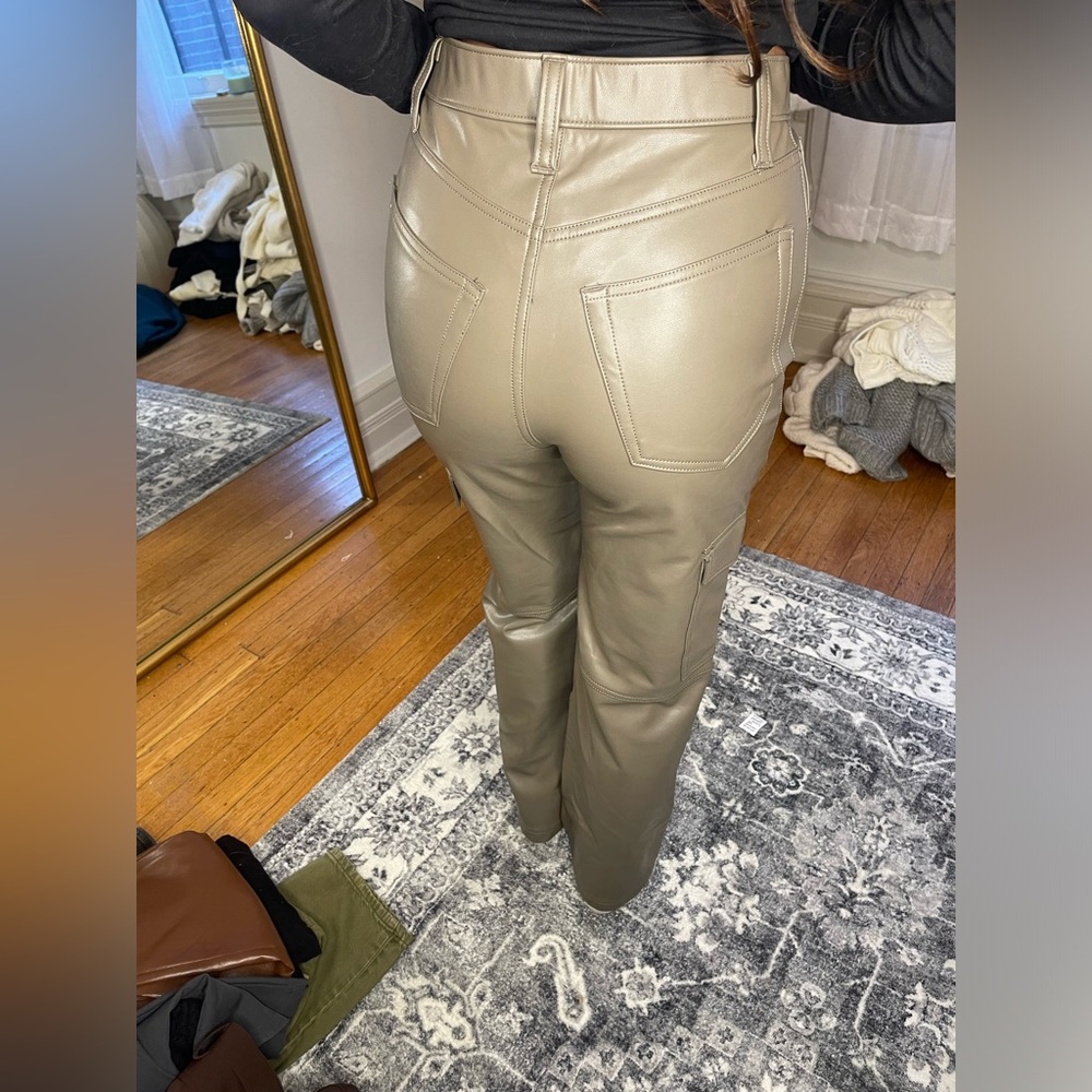 Abercrombie & Fitch Vegan Leather Pant - Picture 3 of 3